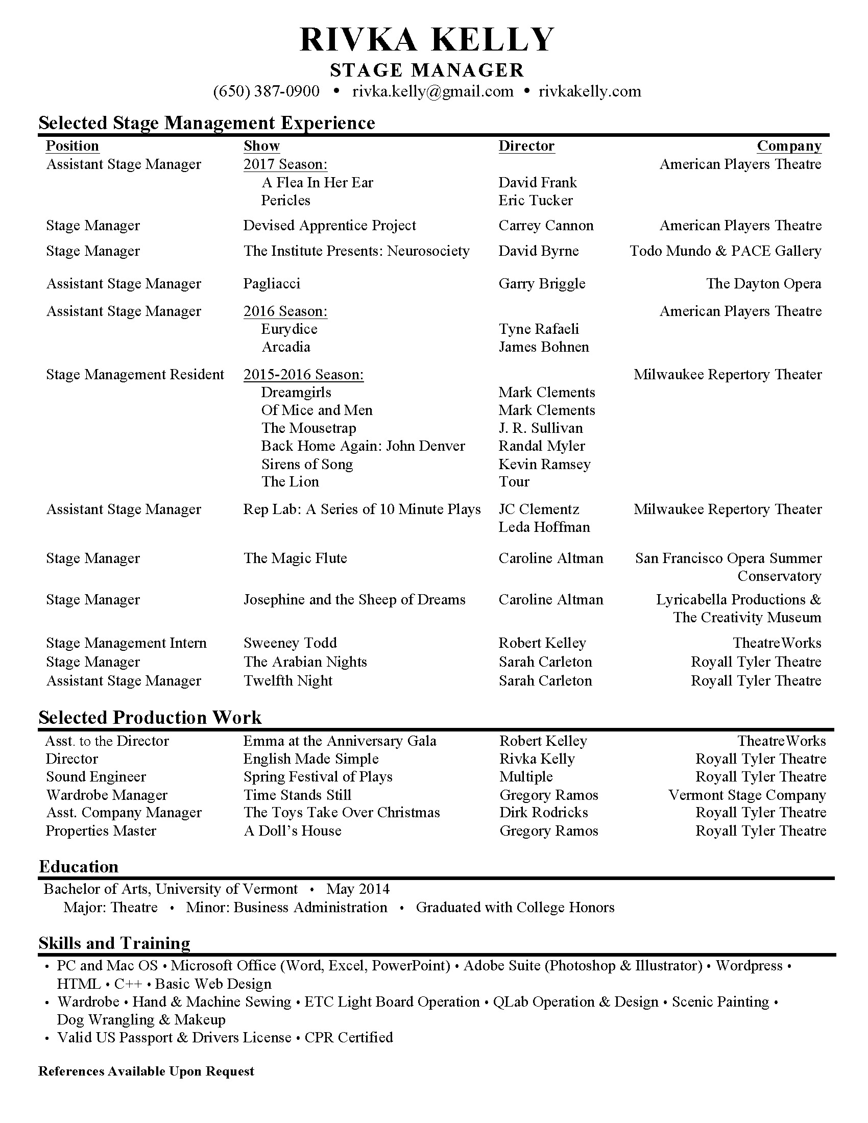 business administration manager resumes